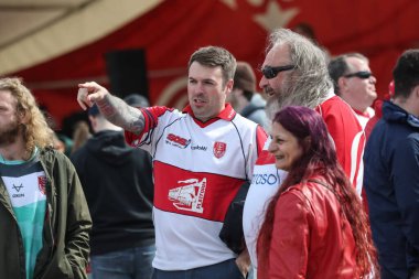 Sewell Group Craven Park 'a gelen taraftarlar, Betfred Süper Lig 16n karşılaşmasında Hull KR ve Catalans Dragons' a karşı Sewell Group Craven Park, Kingston upon Hull, Birleşik Krallık, 6 Temmuz 2024 