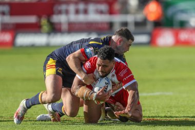 Hull KR takımından Kelepi Tanginoa, 6 Temmuz 2024 tarihinde İngiltere 'nin Hull kentinde oynanan Sewell Group Craven Park' ta oynanan Betfred Süper Lig 16. 