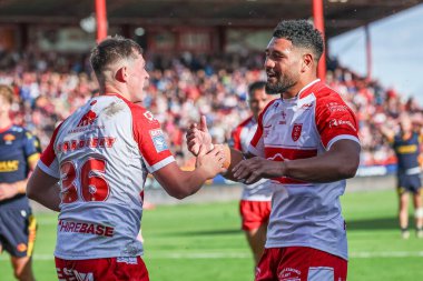 Hull KR 'dan Jack Broadbent, 6 Temmuz 2024' te İngiltere 'nin Hull kenti Kingston' da oynanan Sewell Group Craven Park 'ta oynanan 16. 