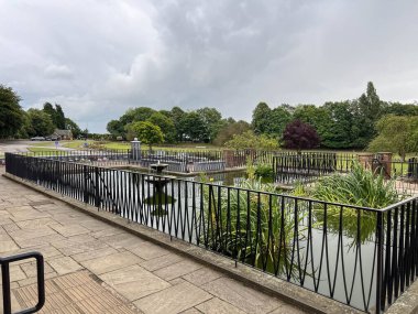 A general view of the entrance at Pontefract Crematorium, ahead of Rob CBE Burrow Funeral at Pontefract Crematorium, Pontefract, United Kingdom, 7th July 2024  clipart