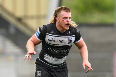 Brad Fash Hull FC, Betfred Süper Lig 16. Raundunda Salford Red Devils vs Hull FC 'ye karşı Salford Community Stadyumu, Eccles, İngiltere, 7 Temmuz 2024 