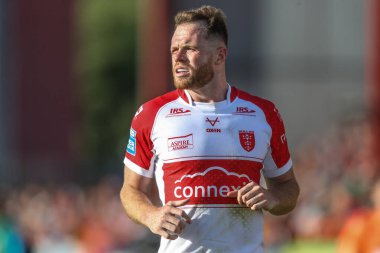 Hull KR 'dan Joe Burgess 16. Betfred Süper Lig karşılaşmasında Hull KR ve Catalans Dragons' a karşı Sewell Group Craven Park, Kingston upon Hull, Birleşik Krallık, 6 Temmuz 2024 