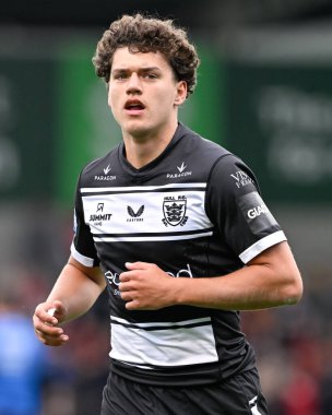 Lewis Martin Hull FC, 16. Betfred Süper Lig karşılaşmasında Salford Red Devils vs Hull FC 'ye karşı Salford Community Stadyumu, Eccles, İngiltere, 7 Temmuz 2024 