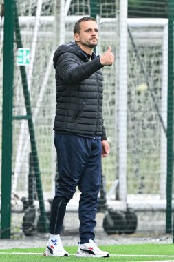 UEFA Şampiyonlar Ligi teknik direktörü Milorad Pekovi, 9 Temmuz 2024 'te İngiltere' deki Park Hall Stadyumu 'nda oynanan 1. 