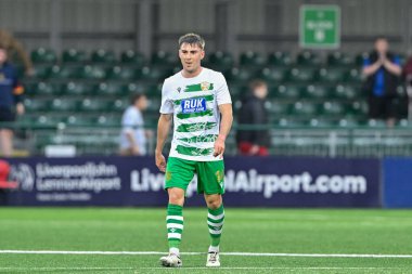 UEFA Şampiyonlar Ligi 'nde The New Saints' ten Dan Williams - Birinci ön eleme karşılaşması The New Saints vs Dei, Park Hall Stadyumu, Oswestry, İngiltere, 9 Temmuz 2024 