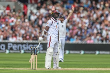 A dejected Jayden Seales of West Indies after being bowled out by James Anderson of England during the 1st Rothesay Test Match day 1 England v West Indies at Lords, London, United Kingdom, 10th July 2024  clipart