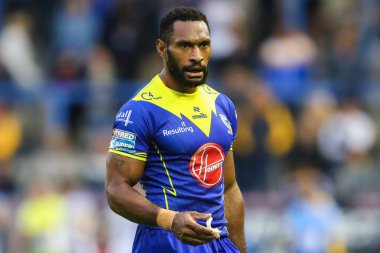 Warrington Wolves 'tan Rodrick Tai 17. Betfred Süper Lig karşılaşmasında Warrington Wolves, Leeds Rhinos' a karşı Halliwell Jones Stadyumu, Warrington, İngiltere, 11 Temmuz 202