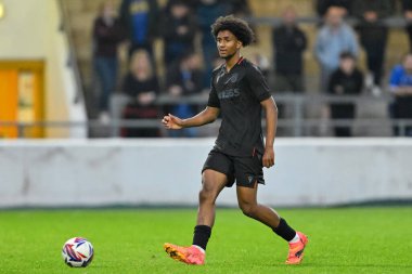 Stoke City 'den Jaden Dixon 11 Temmuz 2024' te İngiltere 'nin Chester Stadyumu' ndaki Chester-Stoke City maçında pas attı. 