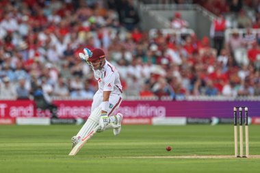 Batı Hint Adaları 'ndan Joshua Da Silva, 11 Temmuz 2024' te Lords, Londra, İngiltere 'de oynanan Rothesay Test Maçı 2.