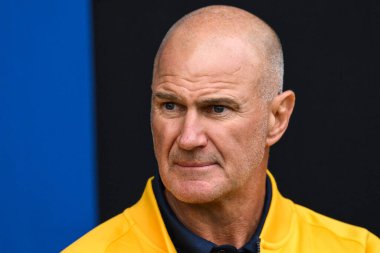 Brad Arthur Leeds Rhinos 'un baş antrenörü 17. Betfred Süper Ligi karşılaşması öncesinde Warrington Wolves, Leeds Rhinos' a karşı Halliwell Jones Stadyumu, Warrington, İngiltere, 11 Temmuz 2024 