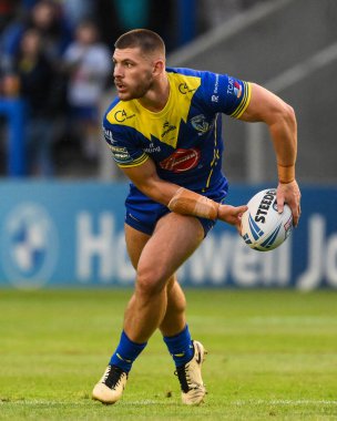 Warrington Wolves 'dan Danny Walker, 17. Betfred Süper Lig karşılaşmasında Warrington Wolves, Leeds Rhinos' a karşı Halliwell Jones Stadyumu, Warrington, İngiltere, 11 Temmuz 2024 
