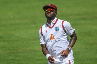 Batı Hint Adaları 'ndan Jayden Seales, Rothesay Test Maçı 2. Gün İngiltere Batı Hint Adaları' na karşı Lords, Londra, İngiltere, 11 Temmuz 2024