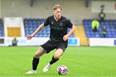 Stoke City 'den Wouter Burger, 11 Temmuz 2024' te İngiltere 'nin Chester Stadyumu' nda oynanan Chester-Stoke City maçında maç yapıyor. 