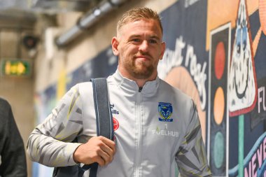 Warrington Wolves 'tan Matt Dufty, 17. Betfred Süper Lig Turu' nda Warrington Wolves - Leeds Rhinos maçında 11 Temmuz 2024 'te Warrington' daki Halliwell Jones Stadyumu 'nda ilk sırayı aldı. 