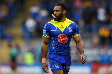 Warrington Wolves 'tan Rodrick Tai 17. Betfred Süper Lig karşılaşmasında Warrington Wolves, Leeds Gergedan' a karşı Halliwell Jones Stadyumu, Warrington, İngiltere, 11 Temmuz 2024 