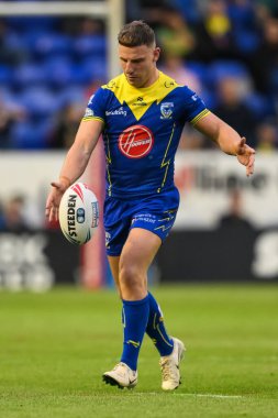 George Williams of Warrington Wolves in action during the Betfred Super League Round 17 match Warrington Wolves vs Leeds Rhinos at Halliwell Jones Stadium, Warrington, United Kingdom, 11th July 2024  clipart