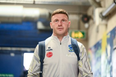 Warrington Wolves 'tan George Williams, 17. Betfred Süper Lig Turu' nda Warrington Wolves - Leeds Rhinos maçında Halliwell Jones Stadyumu, Warrington, İngiltere 'de 11 Temmuz 2024 