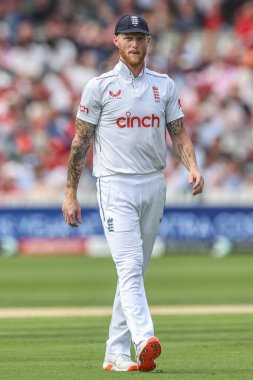 İngiltere 'den Ben Stokes, Rothesay Test Maçı 2. Gün İngiltere - Batı Hint Adaları Lords, Londra, Birleşik Krallık, 11 Temmuz 2024 