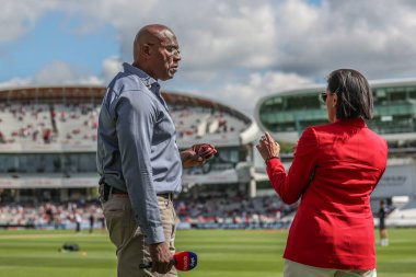 Eski Batı Hint Adaları efsanesi Brian Lara Rothesay Test Maçı İkinci Gün İngiltere - Batı Hint Adaları Lords, Londra, İngiltere, 11 Temmuz 2024 