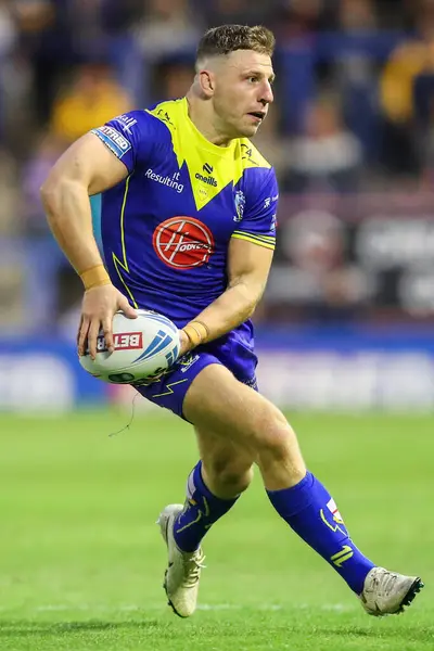 stock image George Williams of Warrington Wolves in action during the Betfred Super League Round 17 match Warrington Wolves vs Leeds Rhinos at Halliwell Jones Stadium, Warrington, United Kingdom, 11th July 2024