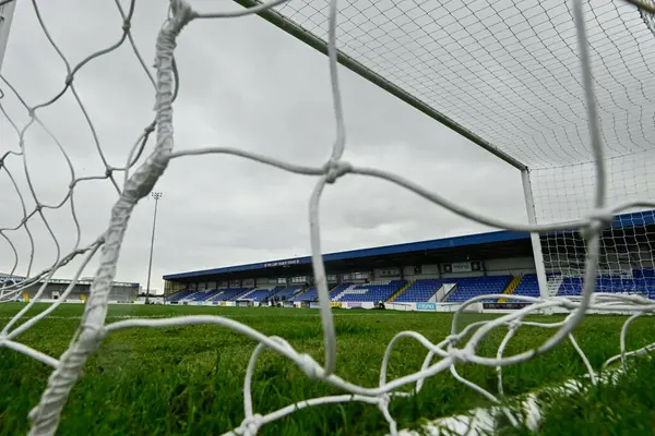 Deva Stadyumu, 11 Temmuz 2024 'te Chester Stadyumu' nda oynanan maç öncesinde Chester-Stoke City maçının genel görüntüsü. 