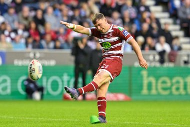 Wigan Warriors 'dan Harry Smith, 17. Betfred Süper Lig karşılaşmasında 6-6 berabere kaldı. Wigan Warriors, St Helens' e karşı. 