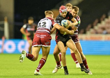 Harry Robertson, 17. Betfred Süper Lig karşılaşmasında Wigan Warriors 'a karşı St Helens Stadyumu, Wigan, İngiltere' de 12 Temmuz 2024 'te oynanan karşılaşmada sakatlandı. 