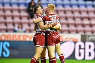 Wigan Warriors 'dan Jake Wardle, 12 Temmuz 2024' te İngiltere 'nin Wigan Stadyumu' nda oynanan 17. 
