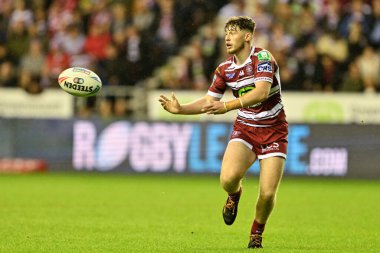 Wigan Warriors takımından Jack Farrimond, 12 Temmuz 2024 'te İngiltere' nin Wigan Stadyumu 'nda oynanan 17. 