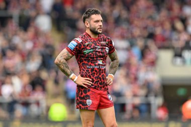 Leigh Leoparları 'ndan Gareth OBrien 17. Betfred Süper Lig karşılaşmasında Leigh Leopards' a karşı Huddersfield Giants Leigh Spor Köyü, Leigh, İngiltere, 13 Temmuz 2024 