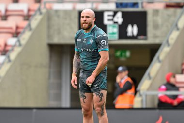 Huddersfield Giants 'tan Jake Bibby 17. Betfred Süper Lig karşılaşmasında Leigh Leopards' a karşı Huddersfield Giants Leigh Spor Köyü, Leigh, İngiltere, 13 Temmuz 2024 