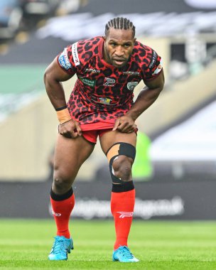 Leigh Leopar 'dan Edwin Ipape 17. Betfred Süper Lig karşılaşmasında Leigh Leopards' a karşı Huddersfield Giants Leigh Spor Köyü, Leigh, İngiltere, 13 Temmuz 2024 