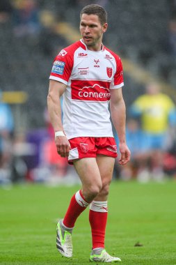 Hull KR takımından Matt Parcell 17. Betfred Süper Lig karşılaşmasında Hull FC, Hull KR 'a karşı MKM Stadyumu, Hull, Birleşik Krallık, 13 Temmuz 2024 