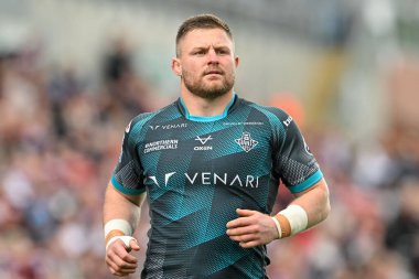 Huddersfield Giants 'tan Luke Yates 17. Betfred Süper Lig karşılaşmasında Leigh Leopards' a karşı Huddersfield Giants Leigh Spor Köyü, Leigh, İngiltere, 13 Temmuz 2024 