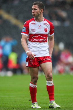 Hull KR takımından Matt Parcell 17. Betfred Süper Lig karşılaşmasında Hull FC, Hull KR 'a karşı MKM Stadyumu, Hull, Birleşik Krallık, 13 Temmuz 2024 