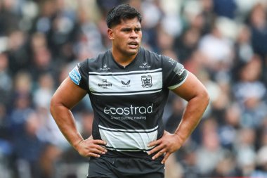 Hull FC 'den Herman Eseese 17. Betfred Süper Lig karşılaşmasında Hull FC, Hull KR' a karşı MKM Stadyumu, Hull, Birleşik Krallık, 13 Temmuz 2024 