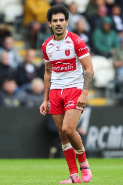 Hull KR takımının Tyrone May 'i 17. Betfred Süper Lig karşılaşmasında Hull FC, Hull KR' a karşı MKM Stadyumu, Hull, Birleşik Krallık, 13 Temmuz 2024 