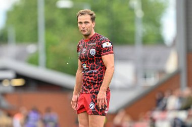 Leigh Leoparları 'ndan Matt Moylan 17. Betfred Süper Lig karşılaşmasında Leigh Leopards' a karşı Huddersfield Giants Leigh Spor Köyü, Leigh, İngiltere, 13 Temmuz 2024 