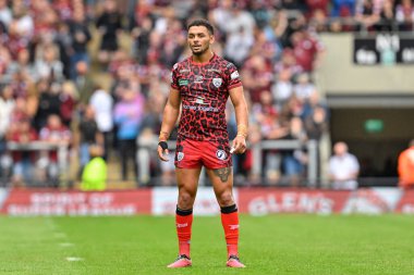 Leigh Leoparları 'ndan Umyla Hanley 17. Betfred Süper Lig karşılaşmasında Leigh Leopards' a karşı Huddersfield Giants Leigh Spor Köyü, Leigh, İngiltere, 13 Temmuz 2024 