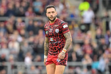 Leigh Leoparları 'ndan Gareth OBrien 17. Betfred Süper Lig karşılaşmasında Leigh Leopards' a karşı Huddersfield Giants Leigh Spor Köyü, Leigh, İngiltere, 13 Temmuz 2024 