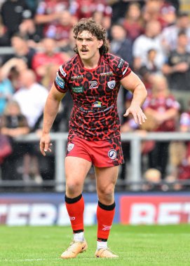 Leigh Leoparları 'ndan Robbie Mulhern 17. Betfred Süper Lig karşılaşmasında Leigh Leopards' a karşı Huddersfield Giants Leigh Spor Köyü, Leigh, İngiltere, 13 Temmuz 2024 