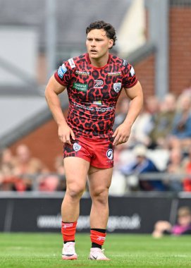 Leigh Leoparları 'ndan Lachlan Lam 17. Betfred Süper Lig karşılaşmasında Leigh Leopards' a karşı Huddersfield Giants Leigh Spor Köyü, Leigh, İngiltere, 13 Temmuz 2024 