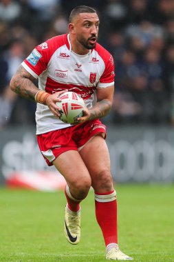 Hull KR 'dan Elliot Minchella 17. Betfred Süper Lig karşılaşmasında Hull FC, Hull KR' a karşı MKM Stadyumu, Hull, Birleşik Krallık, 13 Temmuz 2024 
