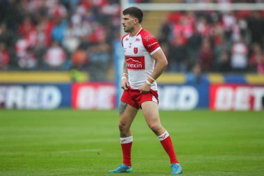 Hull KR 'dan Oliver Gildart 17. Betfred Süper Lig karşılaşmasında Hull FC, Hull KR' a karşı MKM Stadyumu, Hull, Birleşik Krallık, 13 Temmuz 2024 