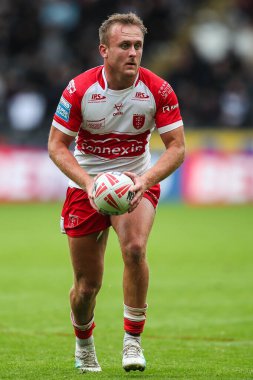 Hull KR takımından Jez Litten 17. Betfred Süper Lig karşılaşmasında Hull FC, Hull KR 'a karşı MKM Stadyumu, Hull, Birleşik Krallık, 13 Temmuz 2024 