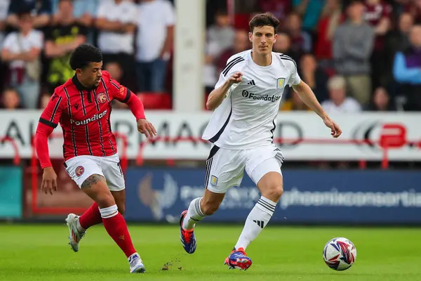 stock image Pau Torres of Aston Villa in action during the Pre-season friendly match Walsall vs Aston Villa at Bescot Stadium, Walsall, United Kingdom, 17th July 2024 