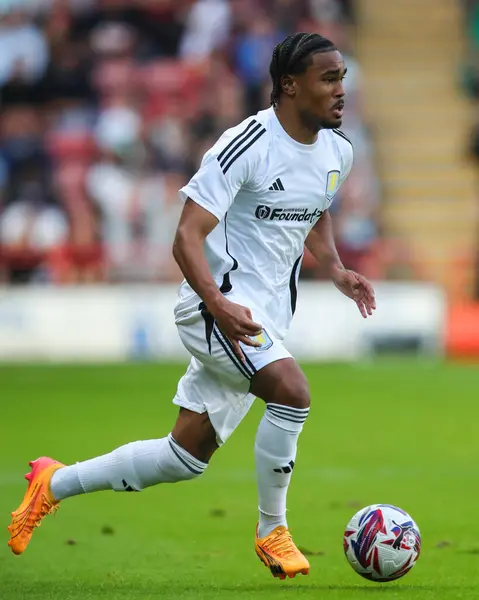 stock image Kadan Young of Aston Villa during the Pre-season friendly match Walsall vs Aston Villa at Bescot Stadium, Walsall, United Kingdom, 17th July 2024 