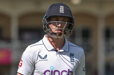 İngiltere 'den Harry Brook, 2. Rothesay Test Maçı' nda İngiltere, Trent Bridge, Nottingham, İngiltere 'de Batı Hint Adaları' na karşı 18 Temmuz 2024 'te oynanan karşılaşmada Batı Hint Adaları' ndan Kirk McKenzie tarafından yakalandıktan sonra oyun alanından ayrıldı. 