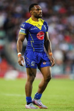 Warrington Wolves takımından Rodrick Tai, 18. Betfred Süper Lig karşılaşmasında St Helens 'e karşı Wicked Stadyumu, St Helens, Birleşik Krallık, 19 Temmuz 2024