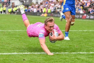 Hull KR 'dan Jez Litten, 20 Temmuz 2024' te Headingley Stadyumu 'nda oynanan 18. Betfred Süper Lig karşılaşmasında Leeds Rhinos' a karşı Hull KR maçına gidiyor.